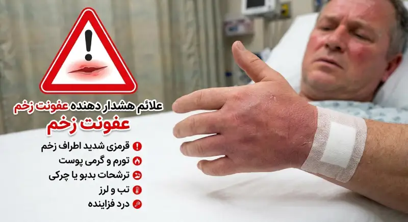 علایم هشدار دهنده عفونت زخم